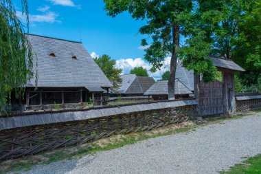Romanya 'nın Sighetu Marmatiei kentindeki Maramures Köy Müzesi