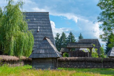 Romanya 'nın Sighetu Marmatiei kentindeki Maramures Köy Müzesi