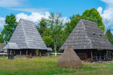 Romanya 'nın Sighetu Marmatiei kentindeki Maramures Köy Müzesi