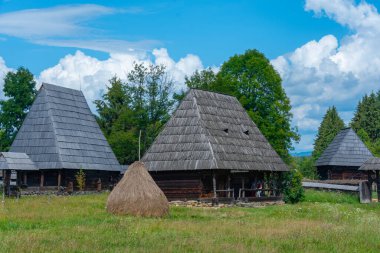Romanya 'nın Sighetu Marmatiei kentindeki Maramures Köy Müzesi