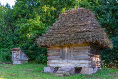 Romanya 'nın Cluj-Napoca kentinde Romulus Vuia Etnografi Parkı