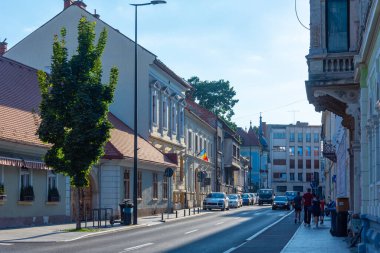 Romanya 'nın Cluj-Napoca kentindeki tarihi evler