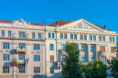 Romanya 'nın Cluj-Napoca kentindeki tarihi evler