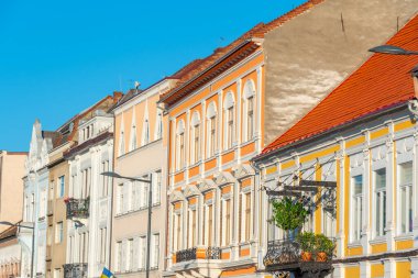 Romanya 'nın Cluj-Napoca kentindeki tarihi evler