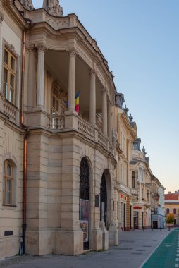 Romanya 'nın Cluj-Napoca kentindeki tarihi evler