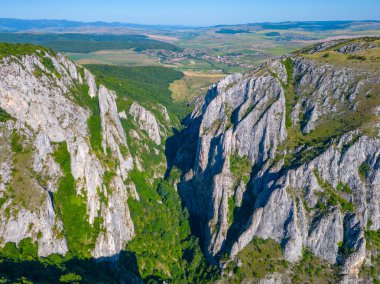 Romanya 'daki Turda Vadisi Panorama Manzarası