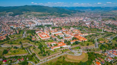 Rumen kenti Alba Iulia 'nın Panorama manzarası