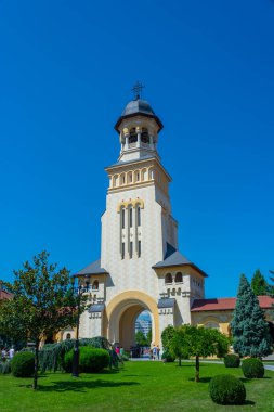 Reunification Cathedral in Alba Iulia in Romania clipart