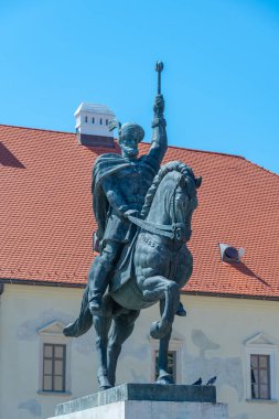 Romanya 'nın Alba Iulia kentindeki Cesur Atlı Michael Heykeli