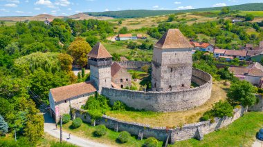 Romanya 'nın Calnic köyündeki güçlendirilmiş kilise