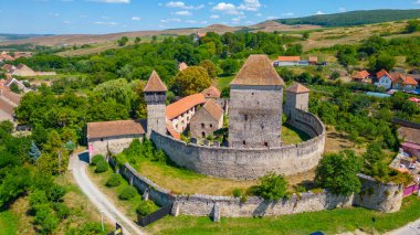 Romanya 'nın Calnic köyündeki güçlendirilmiş kilise