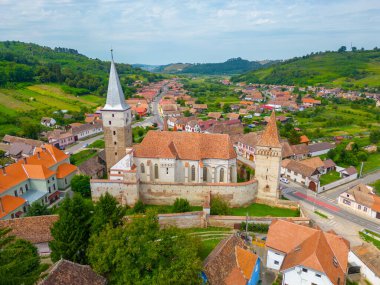 Romanya 'daki Lüteriyen güçlendirilmiş Mosna Kilisesi