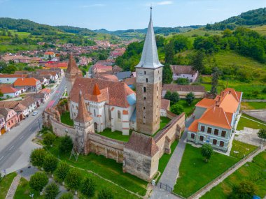 Romanya 'daki Lüteriyen güçlendirilmiş Mosna Kilisesi