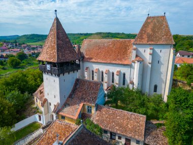 Romanya 'daki güçlendirilmiş Bazna Kilisesi