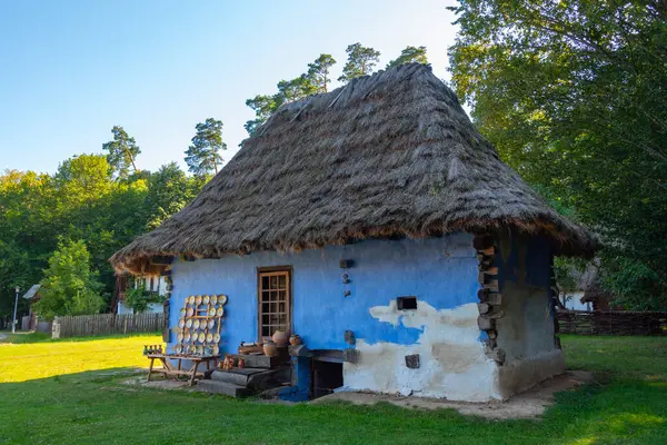 Romanya 'nın Sibiu kentindeki Astra etnografi müzesinde tarihi evler