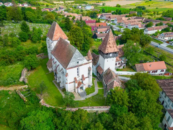 Iglesia Fortificada Bazna Rumania — Foto de Stock