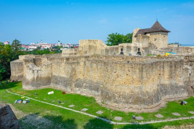 Romanya 'nın Suceava kentindeki kraliyet kalesi