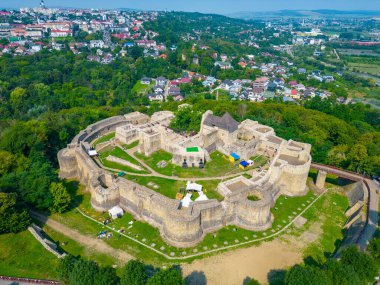 Romanya 'nın Suceava kentindeki kraliyet kalesi