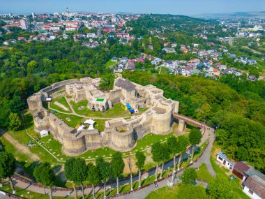 The royal citadel in Suceava, Romania clipart