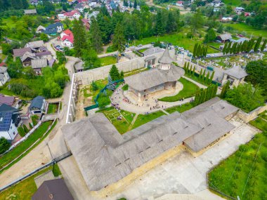 Romanya 'daki Voronet Manastırı Panoraması