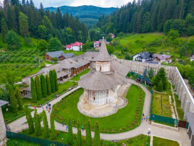 Romanya 'daki Voronet Manastırı Panoraması