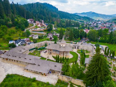 Romanya 'daki Voronet Manastırı Panoraması