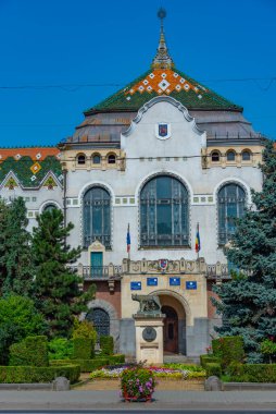 Romanya 'nın Targu Mures kentindeki belediye binası