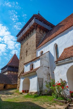 Romanya 'nın Viscri köyündeki güçlendirilmiş kilise