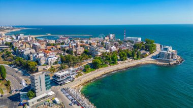 Romanya 'nın eski Köstence kentinin hava manzarası