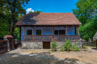 Romanya 'nın başkenti Bükreş' teki Dimitrie Gusti Ulusal Köy Müzesi
