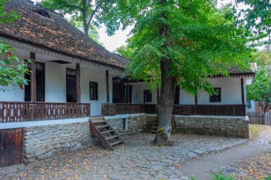 Romanya 'nın başkenti Bükreş' teki Dimitrie Gusti Ulusal Köy Müzesi