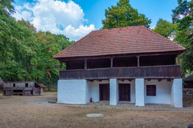 Romanya 'nın başkenti Bükreş' teki Dimitrie Gusti Ulusal Köy Müzesi