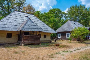 Romanya 'nın başkenti Bükreş' teki Dimitrie Gusti Ulusal Köy Müzesi