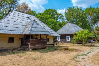 Romanya 'nın başkenti Bükreş' teki Dimitrie Gusti Ulusal Köy Müzesi