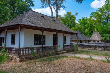 Romanya 'nın başkenti Bükreş' teki Dimitrie Gusti Ulusal Köy Müzesi