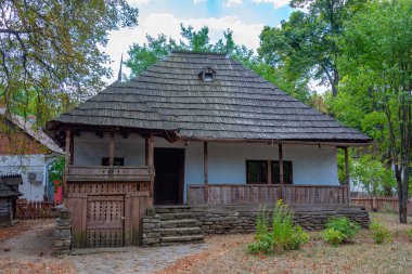 Romanya 'nın başkenti Bükreş' teki Dimitrie Gusti Ulusal Köy Müzesi