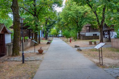 Romanya 'nın başkenti Bükreş' teki Dimitrie Gusti Ulusal Köy Müzesi