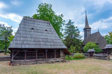Romanya 'nın başkenti Bükreş' teki Dimitrie Gusti Ulusal Köy Müzesi