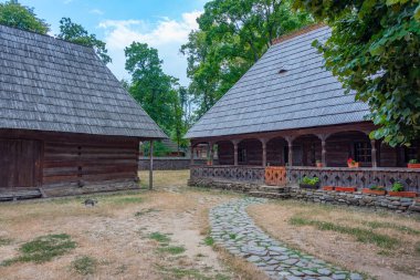 Romanya 'nın başkenti Bükreş' teki Dimitrie Gusti Ulusal Köy Müzesi