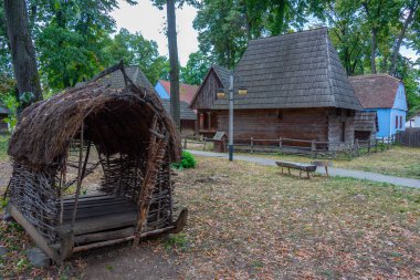 Romanya 'nın başkenti Bükreş' teki Dimitrie Gusti Ulusal Köy Müzesi