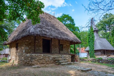 Romanya 'nın başkenti Bükreş' teki Dimitrie Gusti Ulusal Köy Müzesi