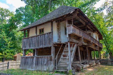 Romanya 'nın başkenti Bükreş' teki Dimitrie Gusti Ulusal Köy Müzesi