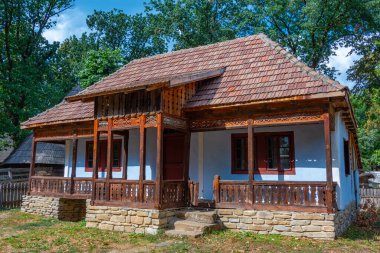 Romanya 'nın başkenti Bükreş' teki Dimitrie Gusti Ulusal Köy Müzesi