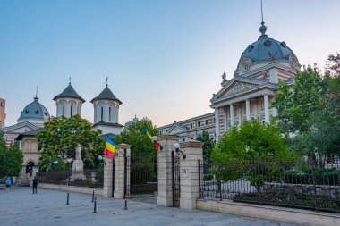 Romanya 'nın Bükreş kentindeki Coltea Klinik Hastanesi' nde gün doğumu