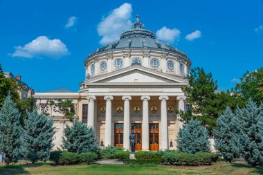 The Romanian Athenaeum in Bucharest, Romania clipart