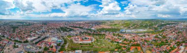 Panorama view of Oradea Fortress during a summer day in Romania clipart