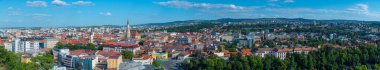 Romanya 'nın Cluj-Napoca kentinin Panorama manzarası