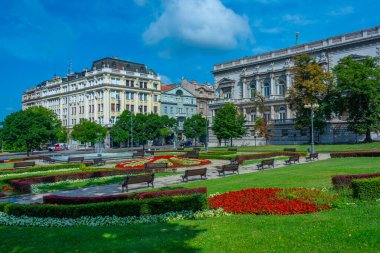 Belgrad, Sırbistan'daki eski saray binasının görünümü