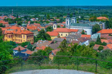Panorama view of Serbian town Sremski Karlovci clipart