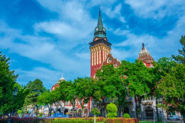 Sırp kenti Subotica 'daki Art Nouveau belediye binası